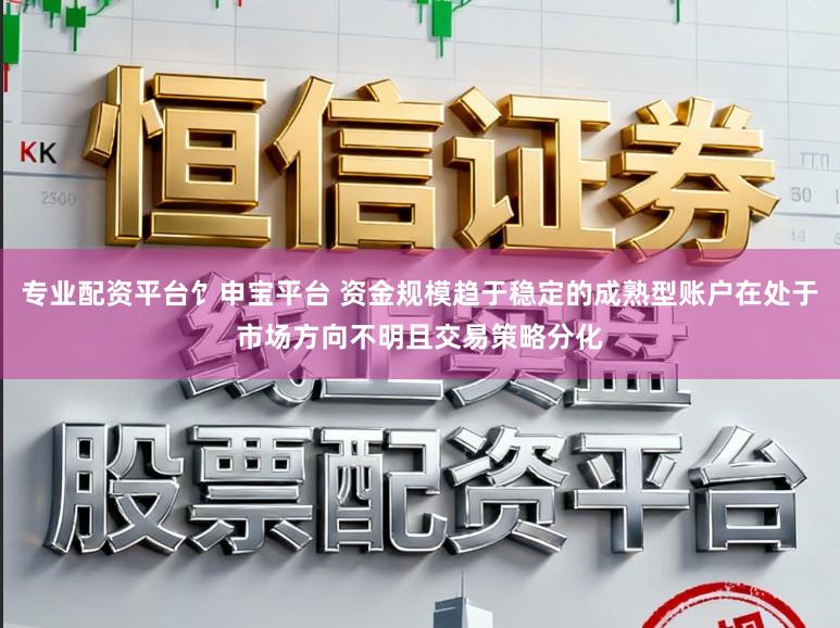 专业配资平台饣申宝平台 资金规模趋于稳定的成熟型账户在处于市场方向不明且交易策略分化